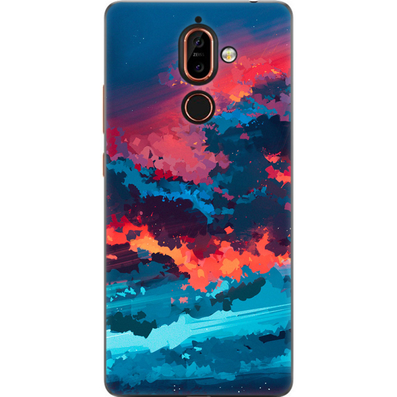 Чехол U-print Nokia 7 Plus Thunderclouds