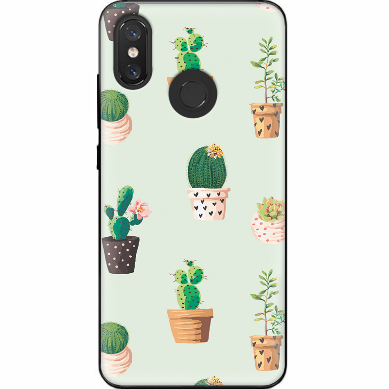 Чехол U-print Xiaomi Mi 8 L-green Cacti