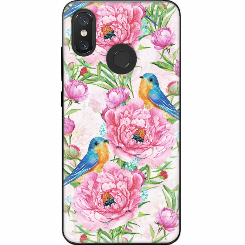 Чехол U-print Xiaomi Mi 8 Birds and Flowers