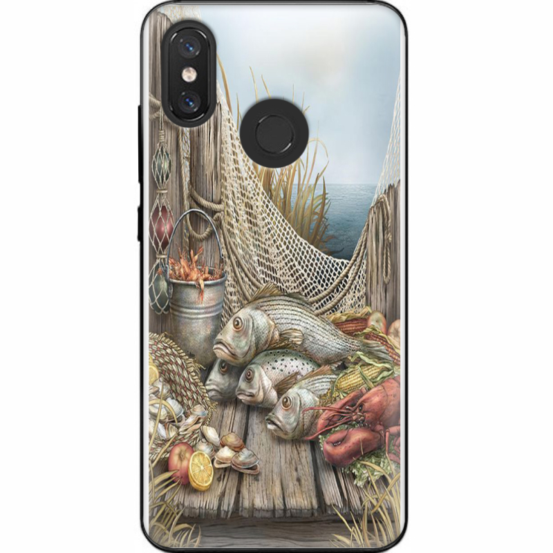 Чехол U-print Xiaomi Mi 8 Удачная рыбалка