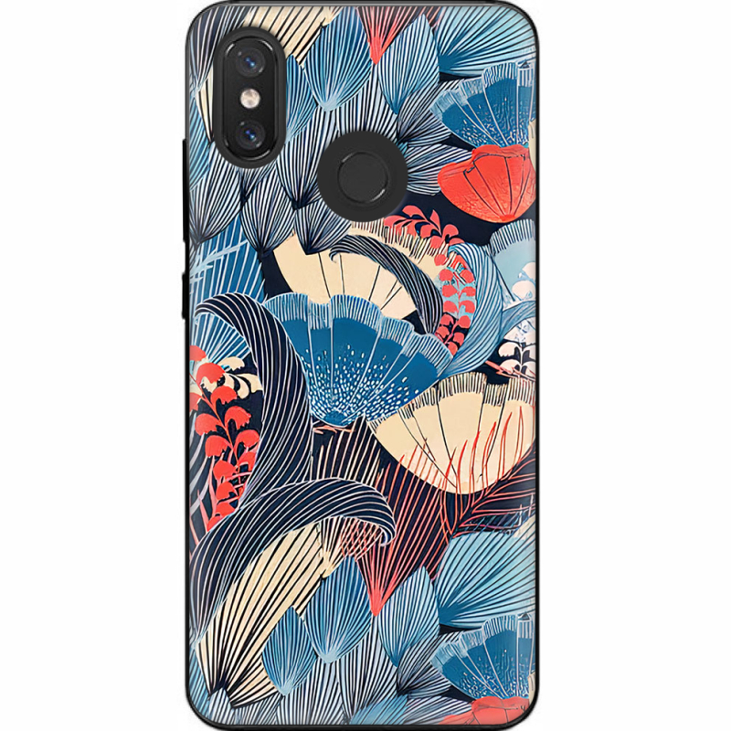 Чехол U-print Xiaomi Mi 8 Blue Herb