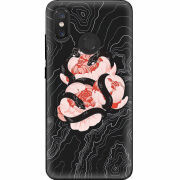 Чехол U-print Xiaomi Mi 8 Snake Rose