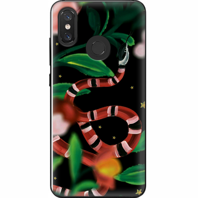 Чехол U-print Xiaomi Mi 8 Red Snake