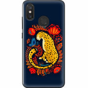 Чехол U-print Xiaomi Mi 8 Petrykivka Leopard