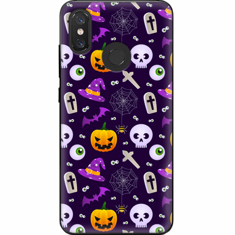 Чехол U-print Xiaomi Mi 8 Halloween Purple Mood