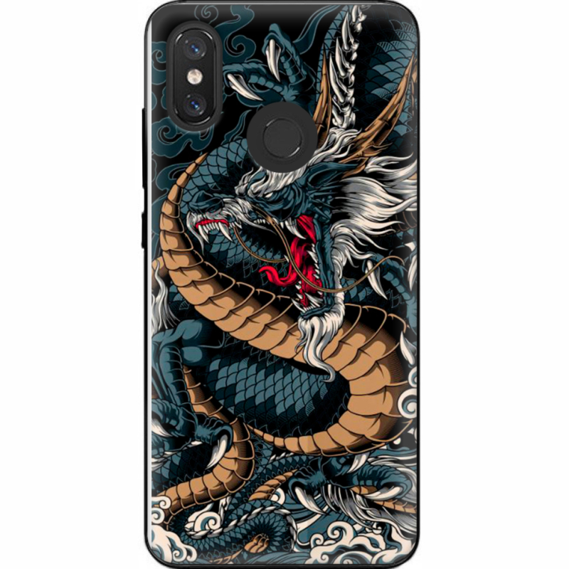 Чехол U-print Xiaomi Mi 8 Dragon Ryujin