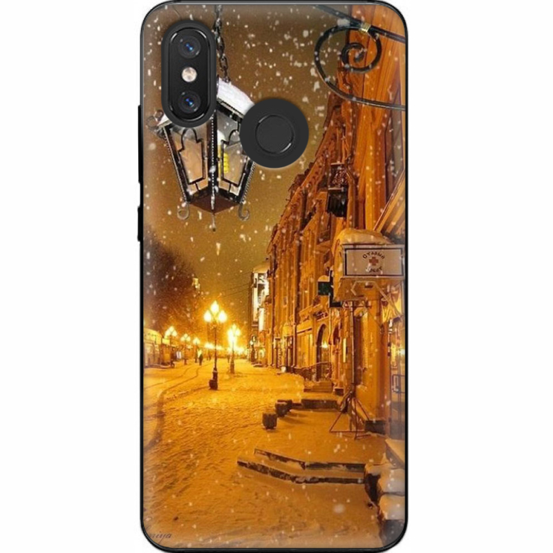 Чехол U-print Xiaomi Mi 8 Night Street