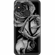 Чехол U-print Xiaomi Mi 8 Black and White Roses