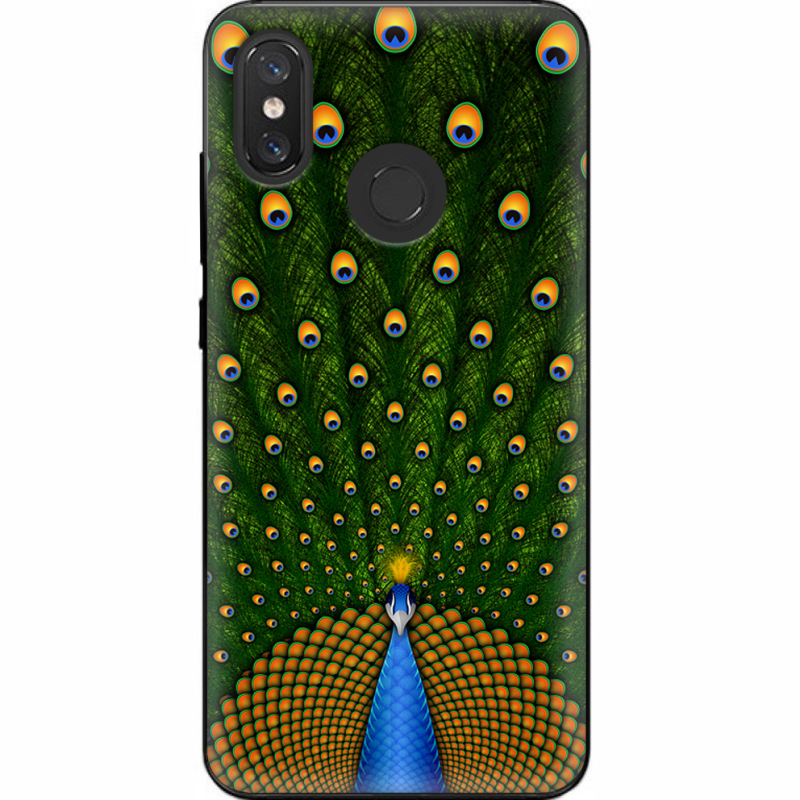 Чехол U-print Xiaomi Mi 8 Peacocks Tail
