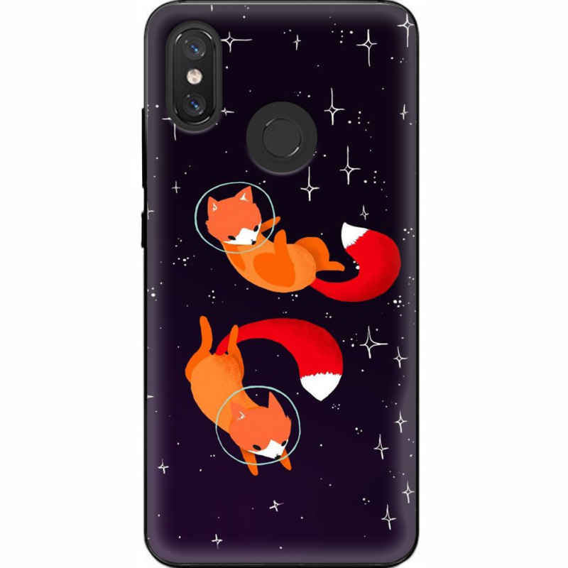 Чехол U-print Xiaomi Mi 8 Fox-Astronauts