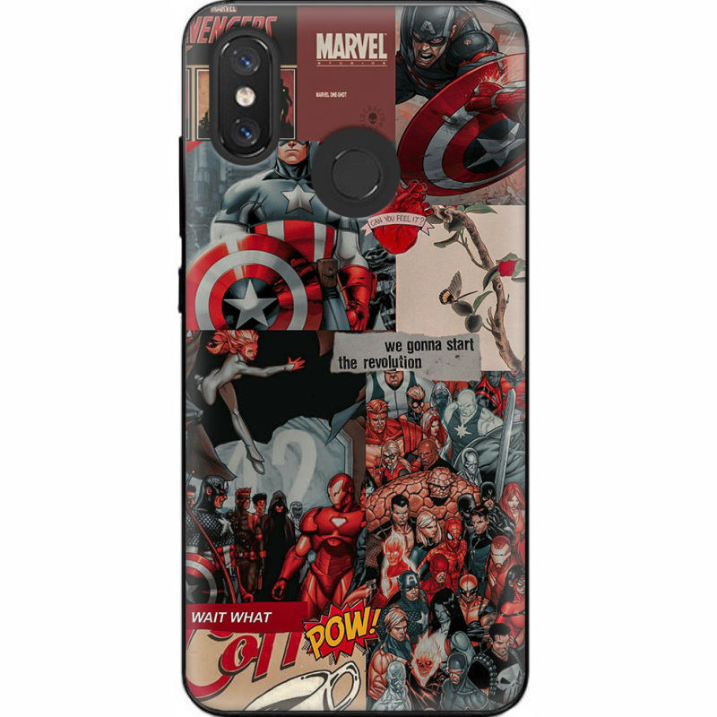 Чехол U-print Xiaomi Mi 8 Marvel Avengers