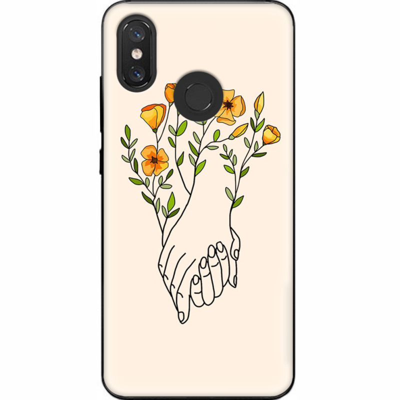 Чехол U-print Xiaomi Mi 8 Flower Hands