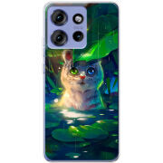 Чохол BoxFace Motorola Edge 50 White Tiger Cub