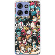 Чохол BoxFace Motorola Edge 50 Anime Stickers