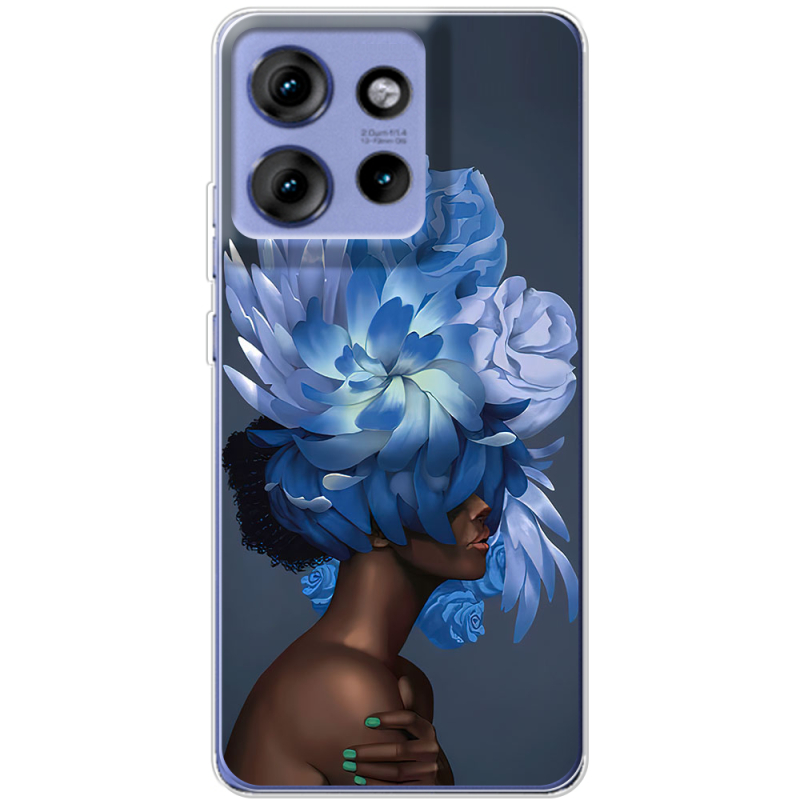 Чохол BoxFace Motorola Edge 50 Exquisite Blue Flowers