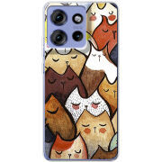 Чохол BoxFace Motorola Edge 50 Sleepy Cats