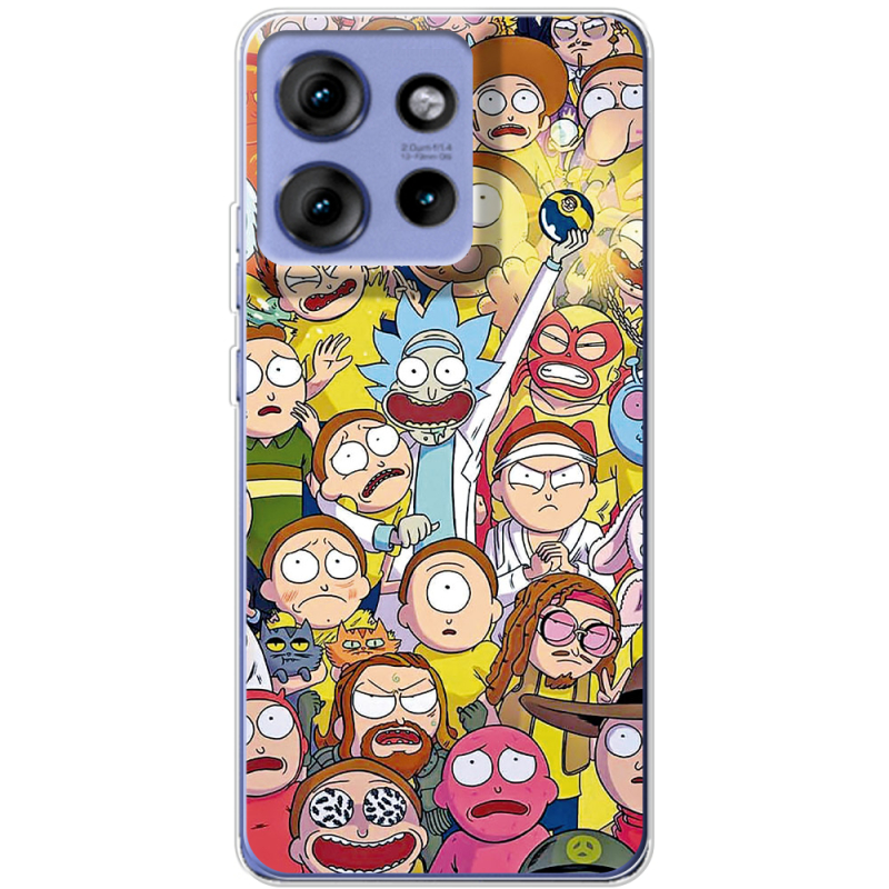 Чохол BoxFace Motorola Edge 50 Rick and Morty