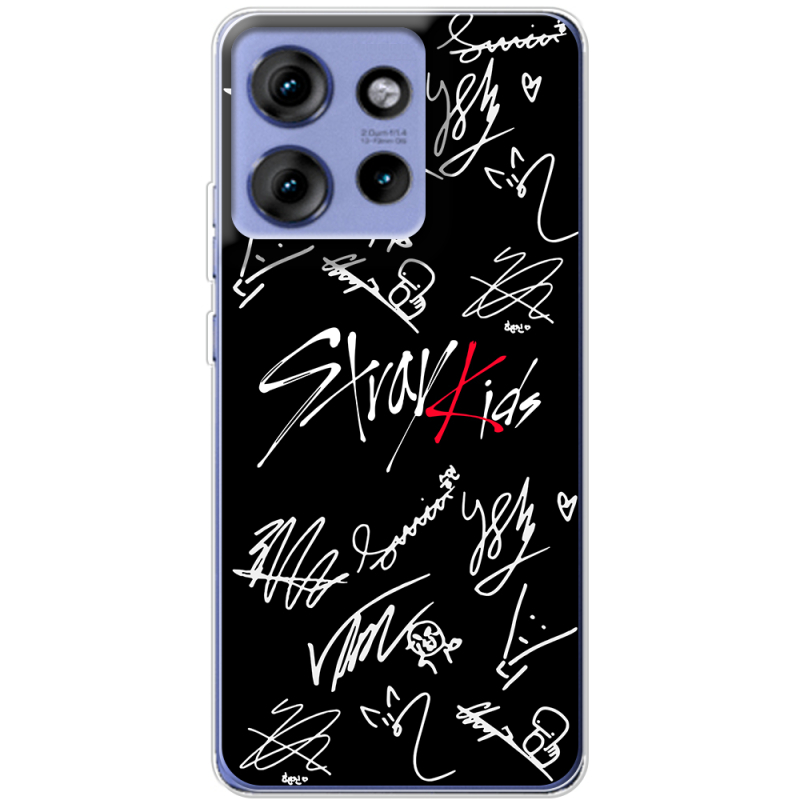 Чохол BoxFace Motorola Edge 50 Stray Kids автограф