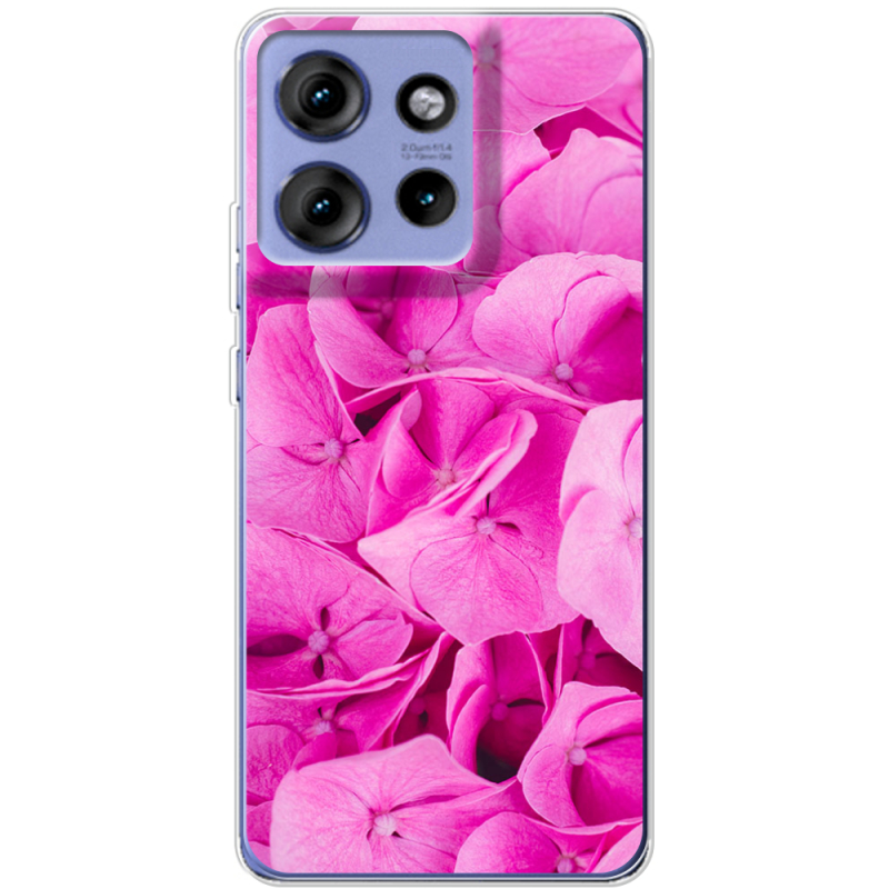 Чохол BoxFace Motorola Edge 50 Pink Flowers