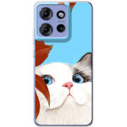 Чохол BoxFace Motorola Edge 50 Wondering Cat