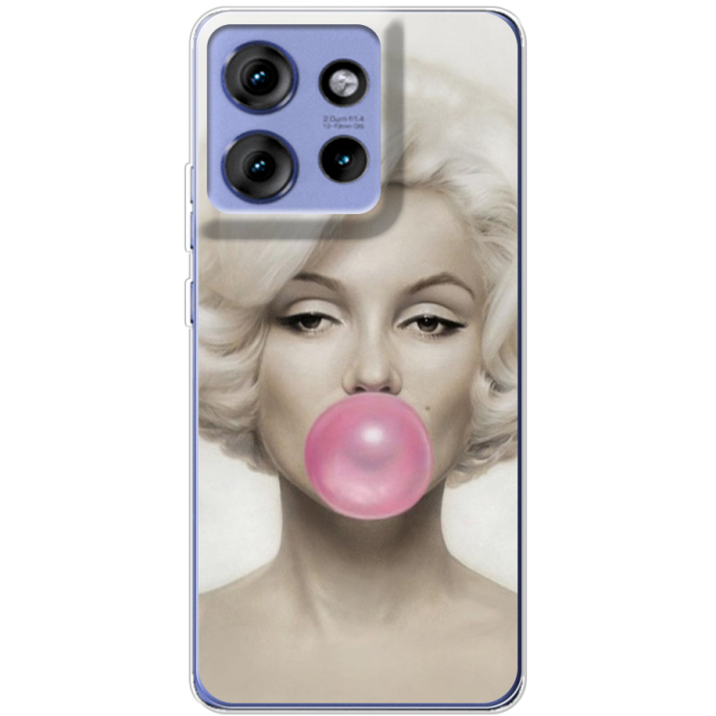 Чохол BoxFace Motorola Edge 50 Marilyn Monroe Bubble Gum