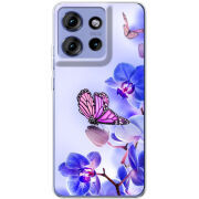 Чохол BoxFace Motorola Edge 50 Orchids and Butterflies