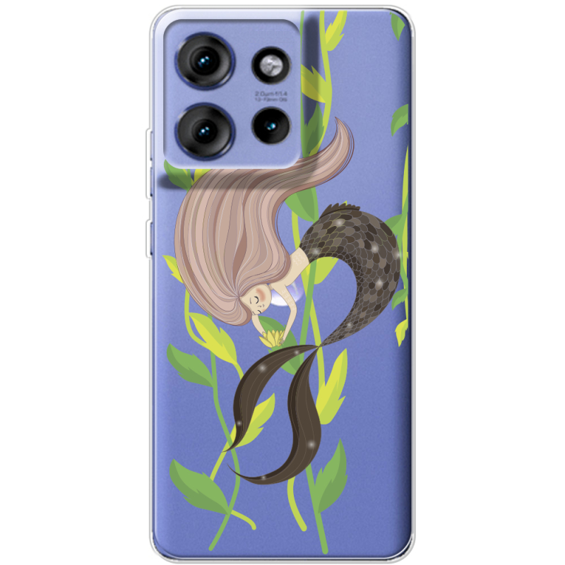 Прозорий чохол BoxFace Motorola Edge 50 Cute Mermaid