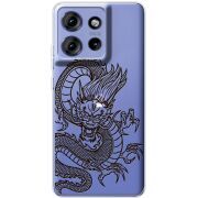 Прозорий чохол BoxFace Motorola Edge 50 Chinese Dragon