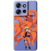 Прозорий чохол BoxFace Motorola Edge 50 Naruto and Kurama