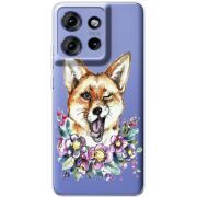 Прозорий чохол BoxFace Motorola Edge 50 Winking Fox