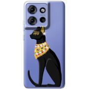 Чохол зі стразами Motorola Edge 50 Egipet Cat