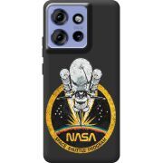 Чорний чохол BoxFace Motorola Edge 50 NASA Spaceship