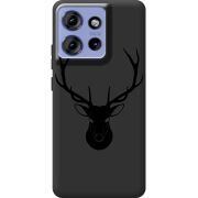 Чорний чохол BoxFace Motorola Edge 50 Deer