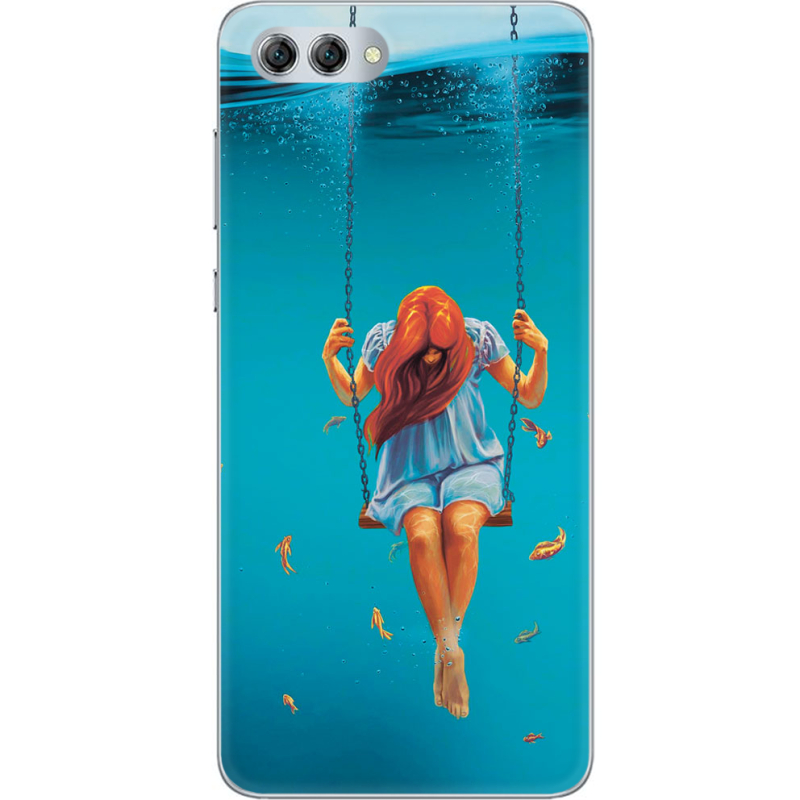 Чехол U-print Huawei Nova 2s Girl In The Sea