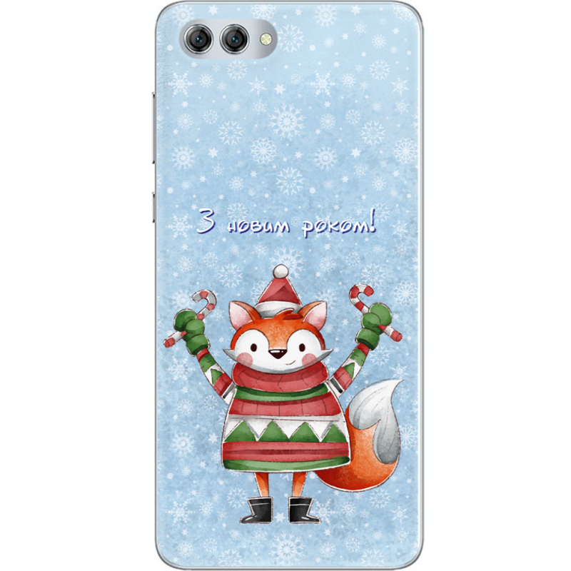 Чехол U-print Huawei Nova 2s Fox З новим роком!