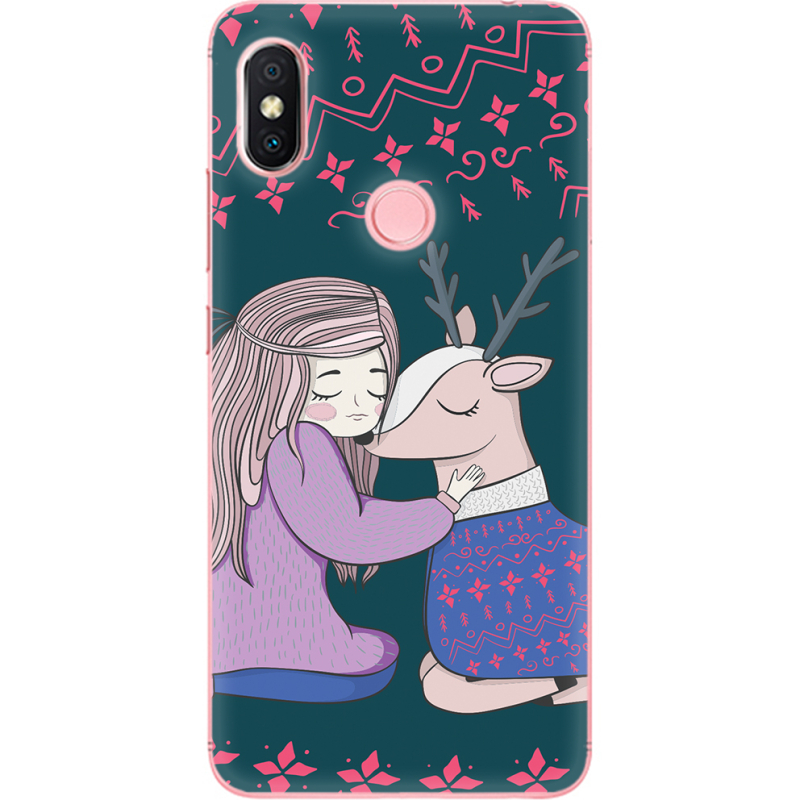 Чехол U-print Xiaomi Redmi S2 Girl and deer