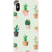 Чехол U-print Xiaomi Redmi S2 L-green Cacti