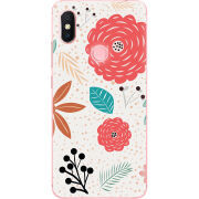 Чехол U-print Xiaomi Redmi S2 Line Flowers