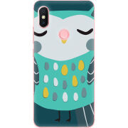 Чехол U-print Xiaomi Redmi S2 Green Owl