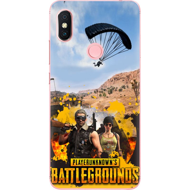 Чехол U-print Xiaomi Redmi S2 Pubg parachute