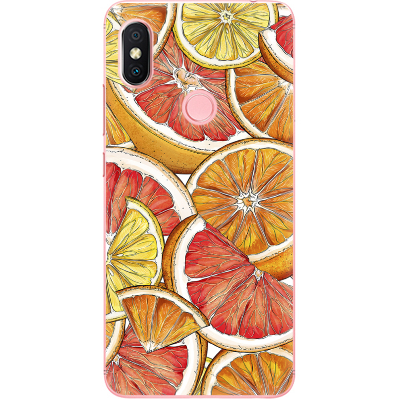 Чехол U-print Xiaomi Redmi S2 Citrus Pattern