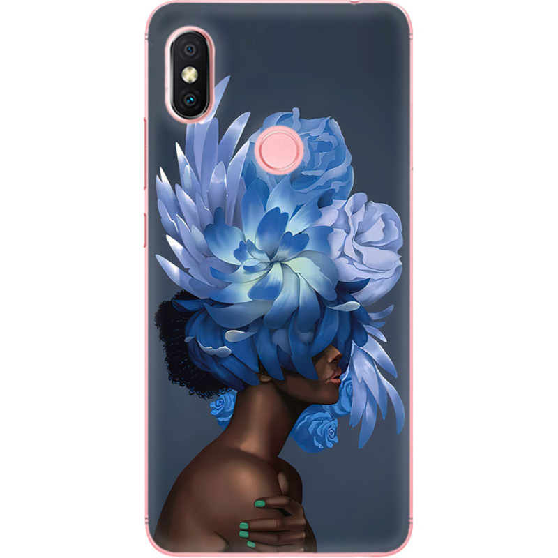Чехол U-print Xiaomi Redmi S2 Exquisite Blue Flowers