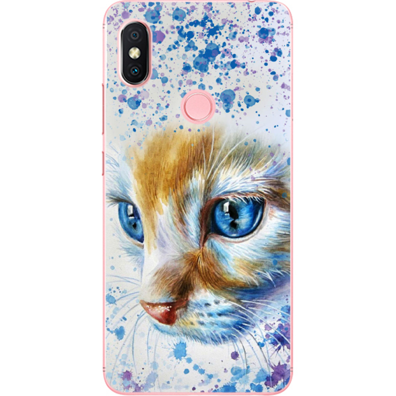 Чехол U-print Xiaomi Redmi S2 Голубоглазый Кот