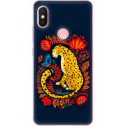 Чехол U-print Xiaomi Redmi S2 Petrykivka Leopard