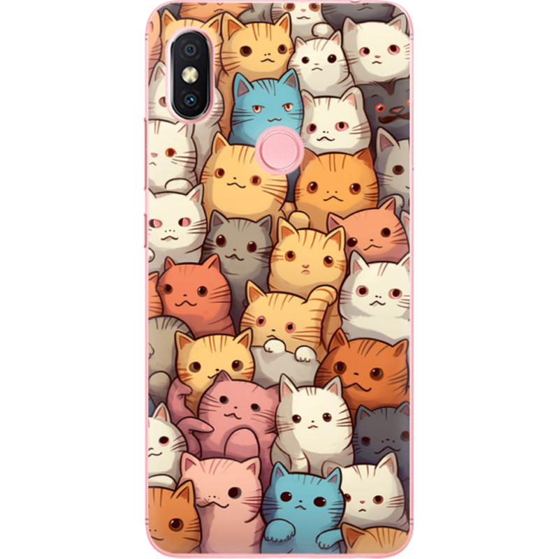 Чехол U-print Xiaomi Redmi S2 Котики муркотики