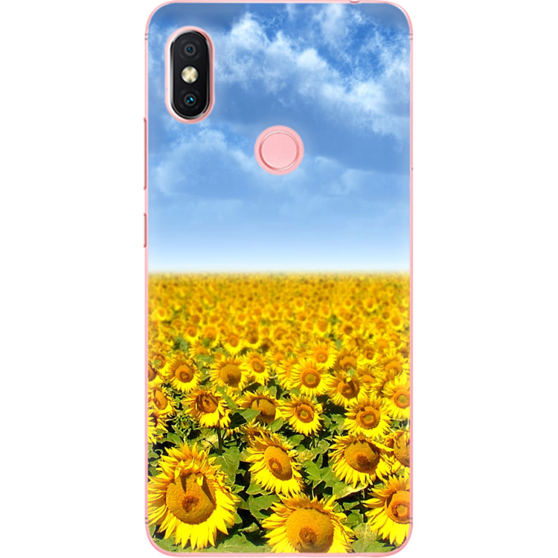 Чехол U-print Xiaomi Redmi S2 Подсолнухи