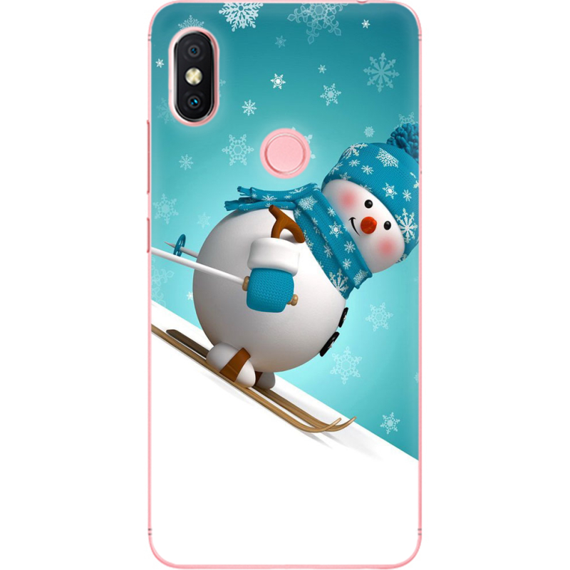 Чехол U-print Xiaomi Redmi S2 Skier Snowman