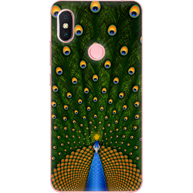 Чехол U-print Xiaomi Redmi S2 Peacocks Tail