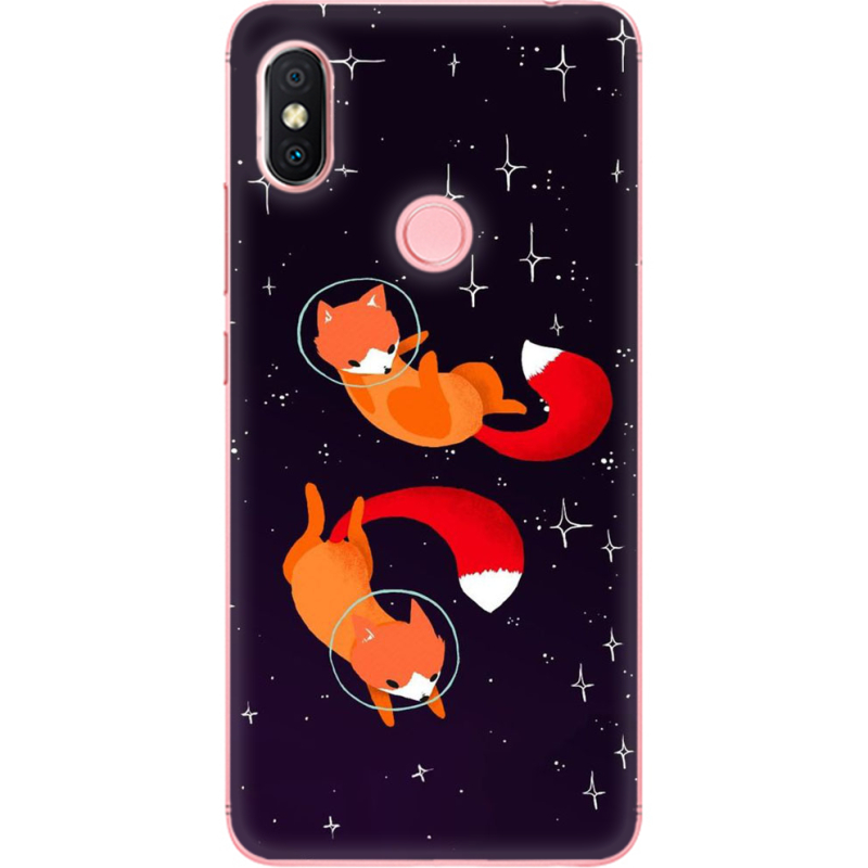 Чехол U-print Xiaomi Redmi S2 Fox-Astronauts