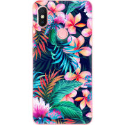 Чехол U-print Xiaomi Redmi S2 flowers in the tropics